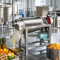Industriële spiraalvormige schroefpers van roestvrij staal voor fruit en groenten, geschikt voor appel, sinaasappel, mango en ananas