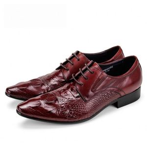 Zapatos Casuales de Otoño para Hombre, Estilo Ejecutivo, Punta en Pico, con Cordones, Impermeables, Parte Superior de Cuero Vacuno Genuino, Hechos a Mano, Nueva Colección 2025, Superventas - Product Image 1