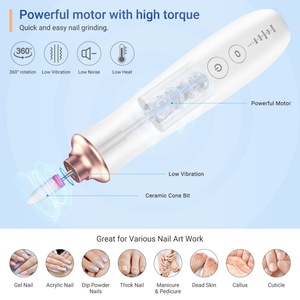 Portable Electric Nail <b>Drill</b> Kit Polish <b>Bit</b> Gel Usb Adjustable Forward and <b>Reverse</b> Rotation Nail Off Machine - Product Image 4