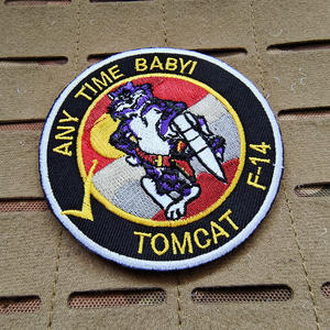 Parches Tácticos Bordados de la Marina de los Estados Unidos, Tomcat F-14 Fighting 31, con Gancho y Bucle - Product Image 4