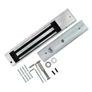 Sistema de control de acceso de puerta de seguridad inteligente de 12V, sensor LED EM electromagnético de 280kg, cerradura magnética eléctrica