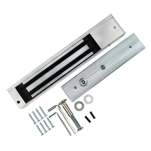 12V Security Door Lock Access Control System Fail Safe Indoor LED Sensor EM Electromagnetic 280kg Electric Magnetic Lock