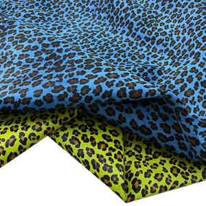 Cuir véritable imprimé léopard en crin de cheval vert bleu pour vêtements bagages sac à main chaussures meubles et accessoires de canapé - Product Image 1