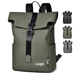 Wholesale Custom Logo Men Waterproof Quality PU Back Pack Outdoor College Student <strong>Bag</strong> 17 Inch Fashion Travel Laptop Backpack - Product Image 1