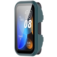 Protecteur d'écran en verre trempé accessoires de protection pare-chocs couverture complète pour Huawei Band 8 PC Case