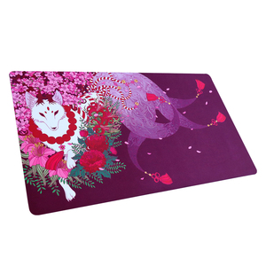 Tapis de jeu Yu-Gi-Oh! personnalisé FOX DESIGN NEW en caoutchouc chauffant imprimé par sublimation avec repose-poignet, en stock - Product Image 4