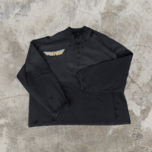 Pull à capuche personnalisé pour homme en molleton 100% coton avec fermeture éclair, motif imprimé lettres, coupe ample, écologique, poids du tissu 380-450g - Product Image 1