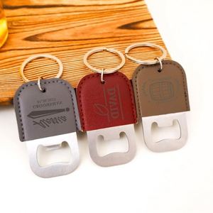 Llavero de Cuero Personalizado con Abrebotellas, Regalo para Hombre o Padrinos de Boda - Product Image 3