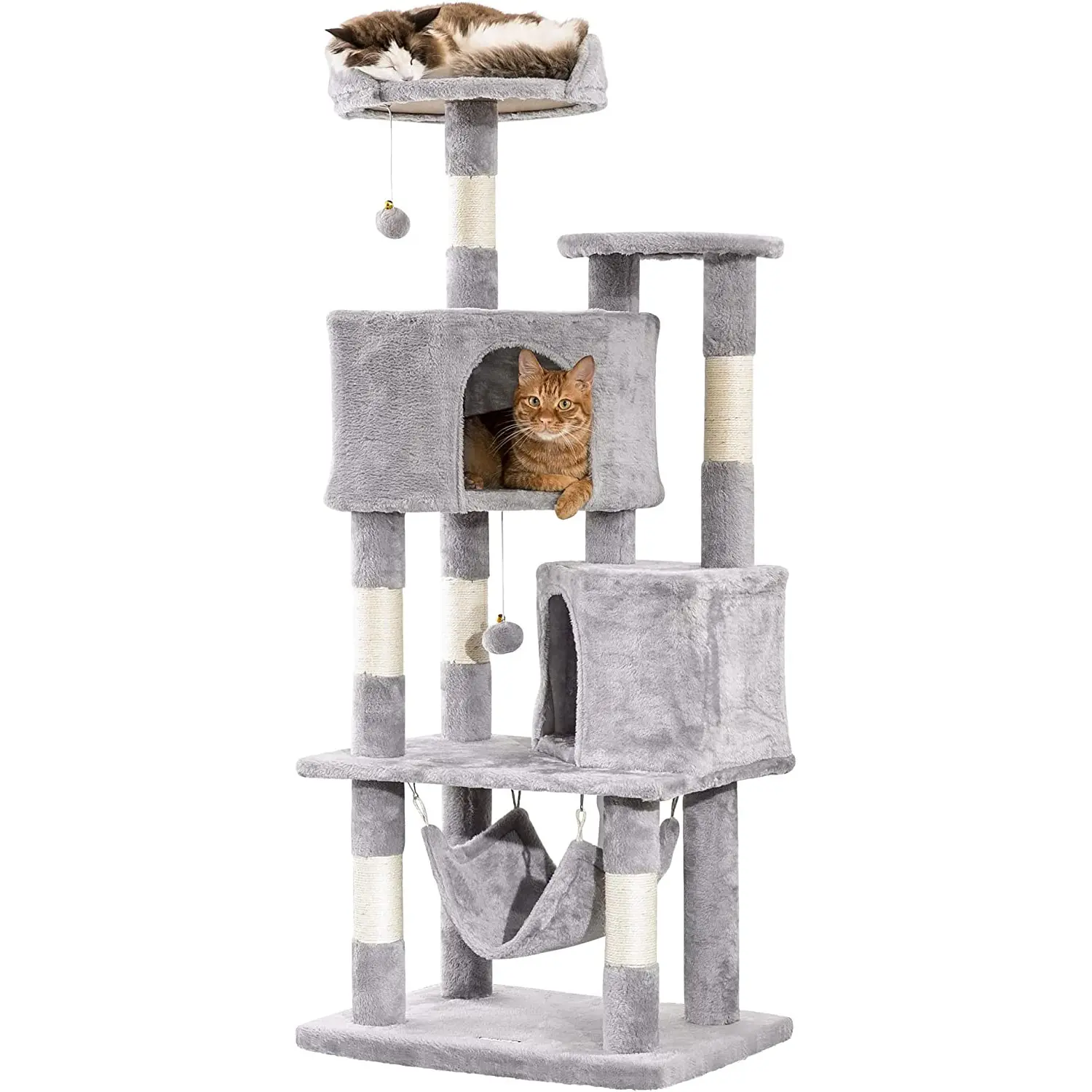 Hot Selling New Design Plush Safety Cat Scratching Poles Condos Towers Trees Wood Furniture Tower SISAL CAT TREE