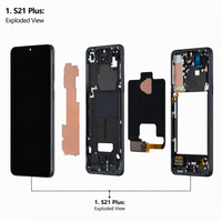 Yiifix Vente en gros Écran AMOLED LCD de haute qualité avec cadre pour Samsung S21 Plus 5G G996B/DS Garantie 1 an Remplacement parfait