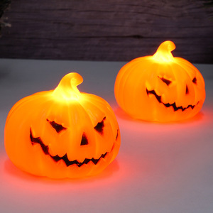 Articles de décoration pour fête d'Halloween, ornements, lumière LED nocturne, accessoires de décoration d'ambiance, jouet Jack-o'-lantern - Product Image 4