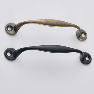 Furniture Handle Bar Zinc Alloy Bronze <b>Black</b> Cabinet Drawer European Style Durable - Product Image 1