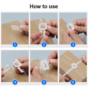 Yalanpack tay phù hợp với đóng gói Dây đeo nhựa Clip đóng đai nhựa khóa - Product Image 4