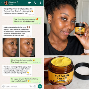 Turmeric <b>Face</b> Cream Brightening Anti Acne Aging Moisturizing Cream Vitamin C Dark Spot Corrector Skincare - Product Image 4