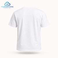 T-shirt décontracté pour homme en coton pur blanc, col rond, manches courtes, léger, écologique, séchage rapide, coupe ample, personnalisable avec logo