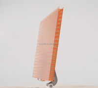 Plaque de polycarbonate alvéolaire à double paroi, isolante thermiquement, anti-UV, pour serre, lucarne, abri de voiture, auvent