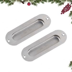 WEKIS Modern Round Recessed Sliding <b>Door</b> <b>Handle</b> Flush Kitchen Furniture Drawer <b>Pulls</b> Cabinet Hardware for Apartment Use - Product Image 3