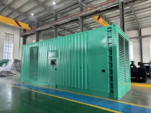 Fabrika çıkış suyu soğutma 420/460kw 6-backup yedek güç sessiz dizel jeneratörler için