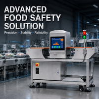Détecteur de métaux à haute sensibilité automatique en acier inoxydable pour convoyeur à bande, ligne de production alimentaire, industrie alimentaire