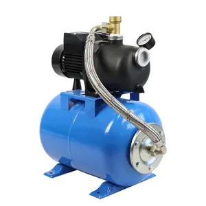 Thermoplastic 230V Motor Water Shallow Well Jet Pump and Tank System for 25 ft depth