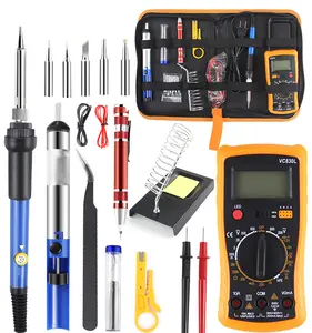 Multifunction Soldering Iron Kit 60W Adjustable Temperature Electric Soldering Irons Gun Tool Kit