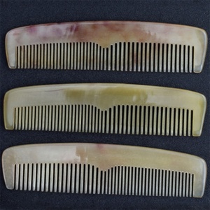 Peigne de massage en corne de mouton, à dents larges et fines, personnalisé, pour <span class=keywords><strong>salon</strong></span>, offre spéciale - Product Image 1