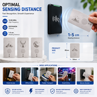Carte Métallique NFC, Carte RFID de Contrôle d'Accès, Carte Clé d'Hôtel, Argent, Logo Personnalisé pour Adhésion Professionnelle NFC