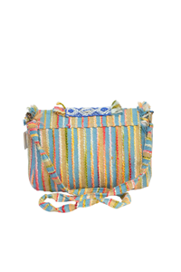 กระเป๋าคลัทช์ผ้าฝ้ายสไตล์โบฮีเมียนสำหรับผู้หญิงอินเดีย ทำด้วยมือ ประดับลูกปัด  จุของได้เยอะ เหมาะสำหรับงานกลางคืน ช้อปปิ้ง สะพายไหล่ - Product Image 3