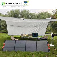 Usine directement Service OEM 100W 200w panneau solaire pliable port USB étanche panneau solaire portable