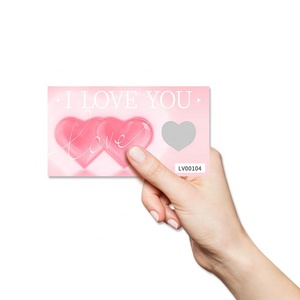 Tarjetas Rasca y Gana con Diseño Personalizado, Impresión Digital, Revestimiento para Rascar en Forma de Corazón, Color Completo, Tamaño Personalizado, Logotipo, Materiales - Product Image 5