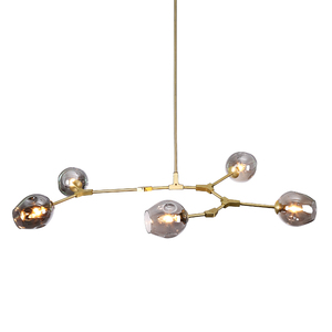 Postmodern lampadario A LED a sospensione soggiorno appendere le luci apparecchi di casa Nordic sala da pranzo lampade a sospensione palla di Vetro di illuminazione - Product Image 4