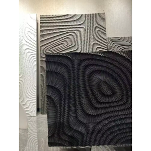 <strong>Bespoke</strong> Customizable CNC Sculpted Relief Carved Wall <strong>Panels</strong> with Natural Rough Timber Texture for Luxury Interior Feature Wall - Product Image 2