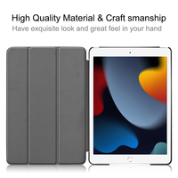 Casing Tablet Kulit Pu untuk Ipad, Generasi 9, Sarung Pelindung 10.2 Inci, Casing Tablet untuk Apple Ipad 9 8 7 10.2 2021