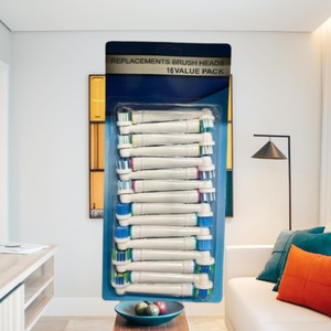 Têtes de brosse à dents électriques OEM personnalisées, têtes de rechange pour brosse à dents, têtes de brosse à dents avec capuchon anti-poussière - Product Image 5