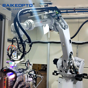 Máy hàn <span class=keywords><strong>laser</strong></span> cánh tay robot 3KW 3D 6-aixs được đồng bộ hóa CNC cho đường cong kim loại trên bề mặt không đều - Product Image 4