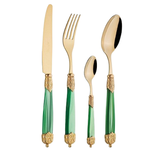 Juego de cubiertos de acabado brillante para restaurantes Cubiertos de cuchara y cuchillo de acero inoxidable con el mejor precio - Product Image 1