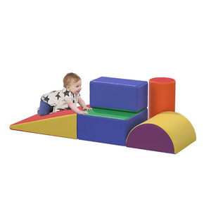 บล็อกโฟมนุ่มสำหรับเด็ก ชุดของเล่นเพื่อการศึกษาปฐมวัย รูปทรงหลากสี ของเล่นสนามเด็กเล่นในร่มที่ปลอดภัย - Product Image 1