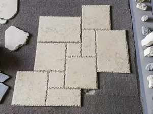 Dalles de sol et revêtements muraux en pierre de calcaire beige blanc gris de conception moderne - Product Image 2