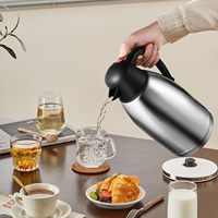 1.5L 2L 3L Termos Kopi Dinding Ganda untuk Berkemah, Botol Air Terisolasi untuk Menjaga Minuman Tetap Panas, Teko Kopi Vakum Stainless Steel