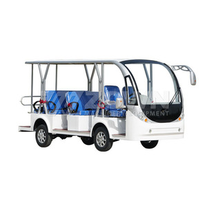 Fully Enclosed Electric Tour Shuttle Vehicle 14 Seater Wind Rain Proof Large Window Hotel Guest Transfer City Scenic Tour Car - Product Image 5