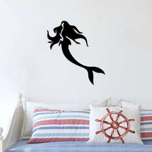 Decoración de Pared de Sirena de Metal Personalizada: Obra de Arte Creativa para Colgar en la Pared, Adorno Decorativo para el Hogar, para Uso en Interiores y Exteriores - Product Image 5