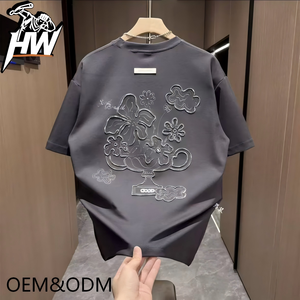 T-shirt Streetwear Uomo Heavyweight Cyber-Punk Personalizzata Sostenibile <span class=keywords><strong>Tech</strong></span> OEM Ingrosso Collezione 2026 - Product Image 3
