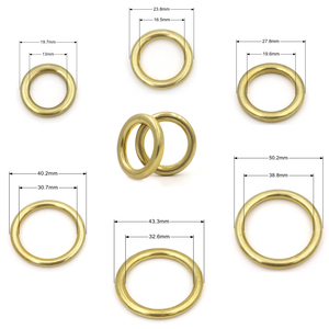 Anneaux en <span class=keywords><strong>O</strong></span> en laiton massif de 40 mm, anneaux circulaires en cuivre robustes et solides - Product Image 4