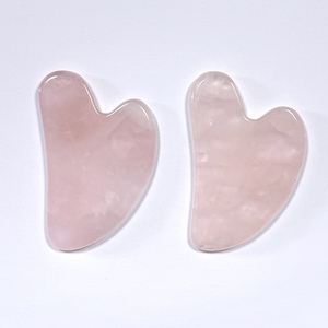 เครื่องมือกัวซาคริสตัลหยกโรสควอตซ์รูปหัวใจสำหรับใบหน้า - Product Image 2