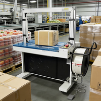 Machine de cerclage automatique pour l'emballage de cartons, bande PP de 5 mm, machine de cerclage électrique à table haute