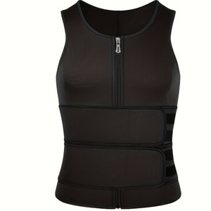 <strong>Men's</strong> Thickened Double Belt Vest Neoprene Body Shaper Reinforced Sweat-Proof Corset Waist Trainer Sports Vest - Product Image 5