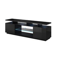 Designs modernes 85 pouces led lumières salon meubles ensemble hôtel centre armoires tv stand avec table