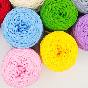 165g par boule en gros <span class=keywords><strong>pas</strong></span> <span class=keywords><strong>cher</strong></span> prix Super gros fil à tricoter à la main Chenille gros fil pour couvertures tricotées - Product Image 2