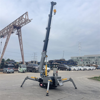 Nouvelle mini-grue araignée hydraulique 1.2T avec moteur, hauteur de levage de 7 m pour levage intérieur et ventouses à verre