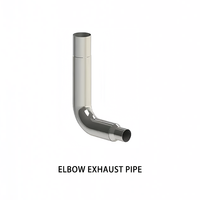 Vente en gros de kits de cornes d'échappement de 6 et 7 pouces, 45 degrés, chromés, pour Peterbilt 379 389